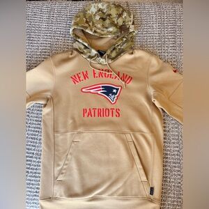 New England Patriots Tan Hoodie